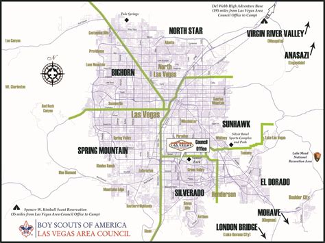 las vegas districts map